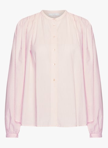 Oversized printed cotton blouse BY BAR Pink